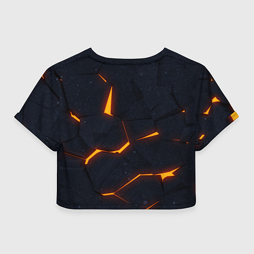 Женский топ Неоновые плиты в разломе / 3D-принт – фото 2