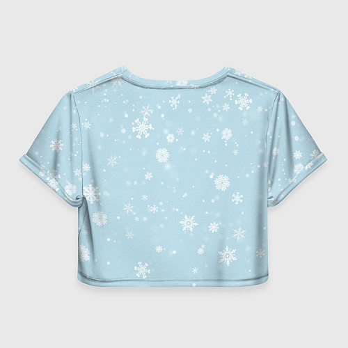 Женский топ Кролик в снеженом лесу / 3D-принт – фото 2