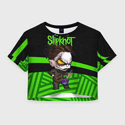 Женский топ Slipknot dark green