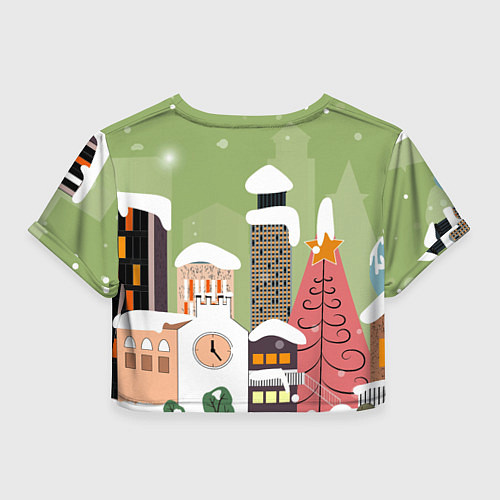 Женский топ Доброго нового года / 3D-принт – фото 2