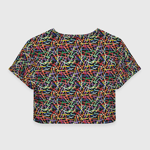 Женский топ Палочки разноцветные / 3D-принт – фото 2