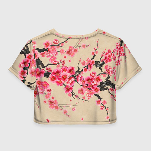 Женский топ Незуко Камадо под сакурой / 3D-принт – фото 2