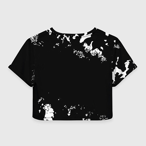 Женский топ На Земле с 1968: краска на темном / 3D-принт – фото 2