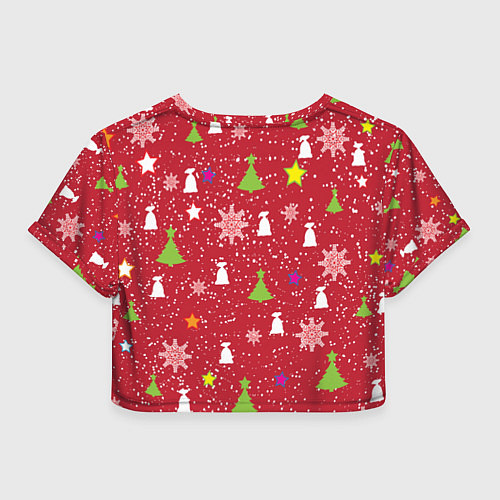 Женский топ Red new year / 3D-принт – фото 2