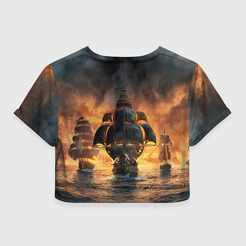 Женский топ Skull & Bones / 3D-принт – фото 2