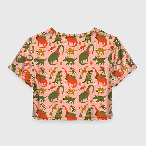 Женский топ Dinosaurs with gifts / 3D-принт – фото 2