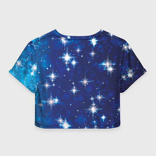 Женский топ Сияющие и блестящие звезды в ночном небе / 3D-принт – фото 2