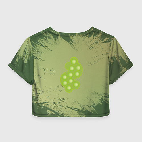 Женский топ Поп ит доллар хаки / 3D-принт – фото 2
