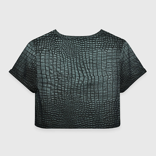 Женский топ Кожа крокодила - fashion / 3D-принт – фото 2