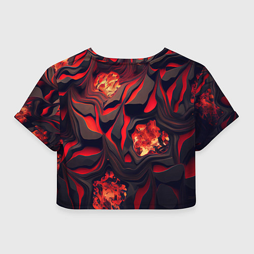 Женский топ Застывающая лава / 3D-принт – фото 2
