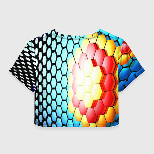 Женский топ Shape abstract color / 3D-принт – фото 2