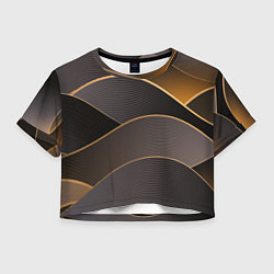 Женский топ Золотой линейный фон