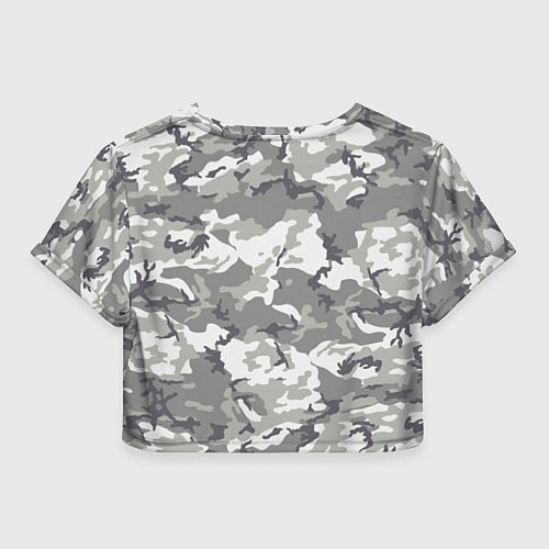 Женский топ Снежный камуфляж / 3D-принт – фото 2