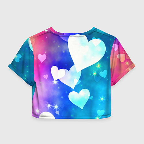 Женский топ Dreamy Hearts Multicolor / 3D-принт – фото 2