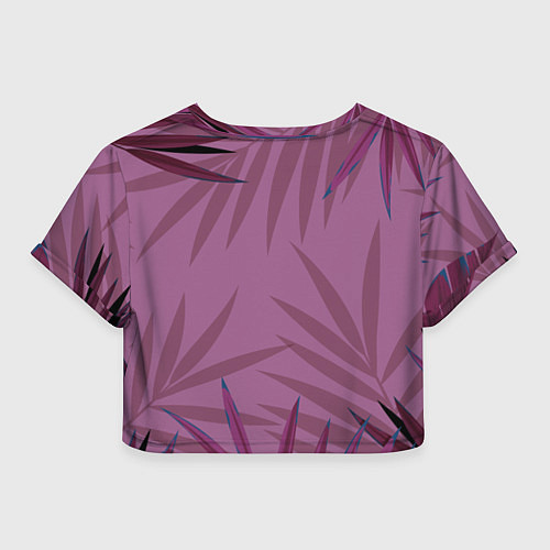 Женский топ Розовая пальма / 3D-принт – фото 2