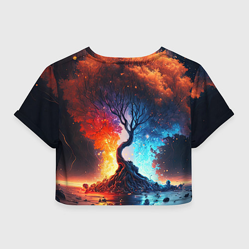 Женский топ Волшебное дерево желаний / 3D-принт – фото 2