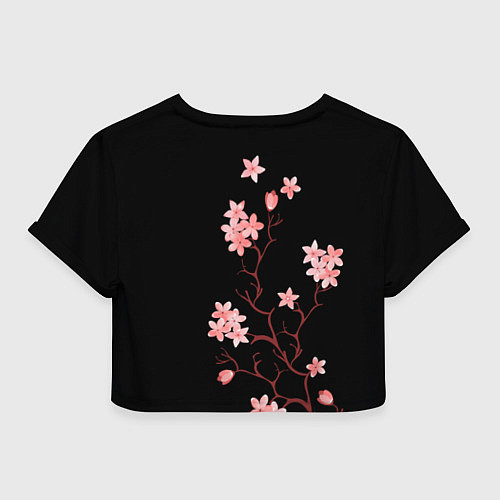 Женский топ Сакура, дерево жизни / 3D-принт – фото 2