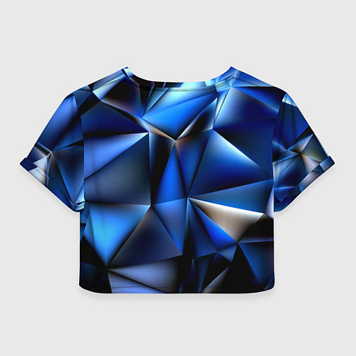 Женский топ Polygon blue abstract / 3D-принт – фото 2