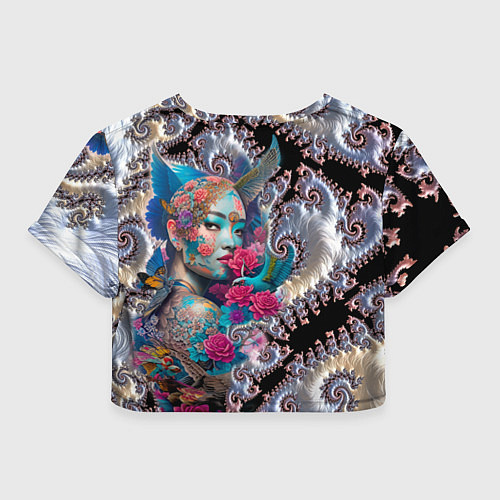 Женский топ Japanese beauty - irezumi / 3D-принт – фото 2