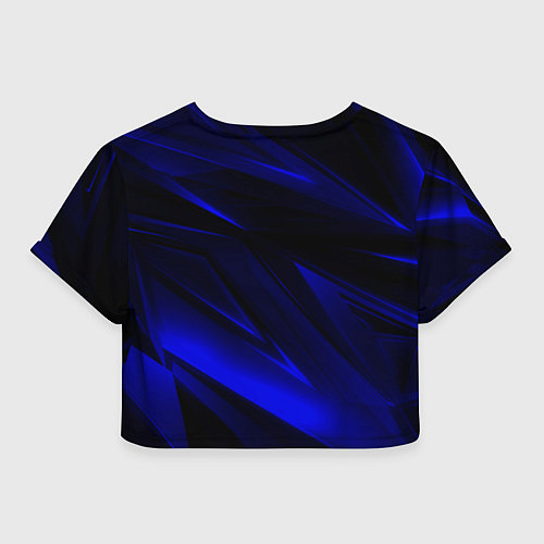 Женский топ Geometry blue stripes / 3D-принт – фото 2