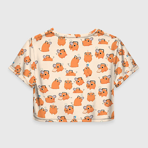 Женский топ Человек-бензопила - Почита и хлебушек / 3D-принт – фото 2