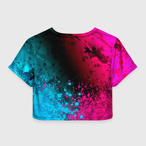 Женский топ Berserk - neon gradient: символ сверху / 3D-принт – фото 2