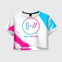 Женский топ Twenty One Pilots neon gradient style