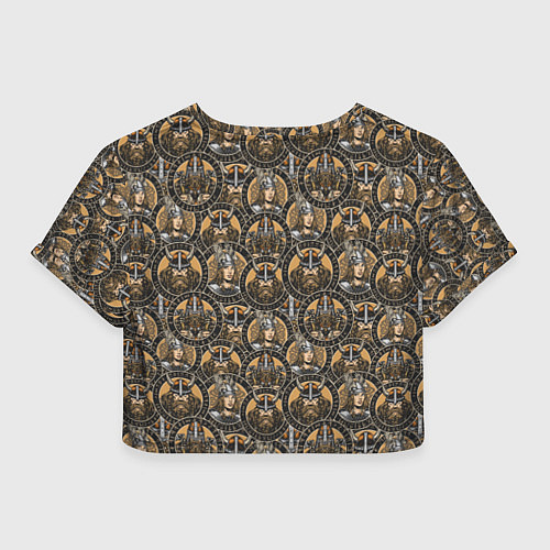 Женский топ Паттерн из викингов / 3D-принт – фото 2