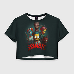 Женский топ Zombie simpsons