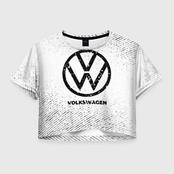 Женский топ Volkswagen с потертостями на светлом фоне