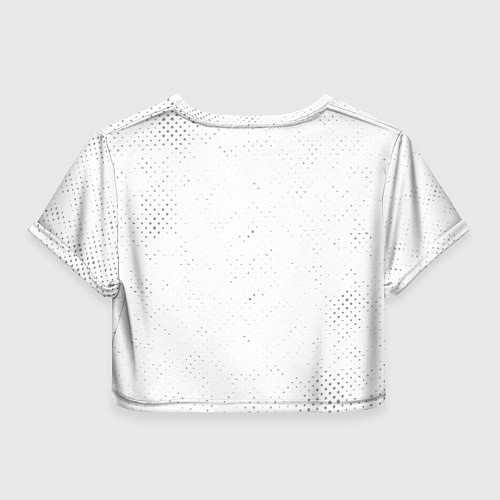 Женский топ Deftones glitch на светлом фоне: символ сверху / 3D-принт – фото 2