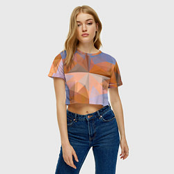 Футболка 3D укороченная женская Текстурный пак, цвет: 3D-принт — фото 2