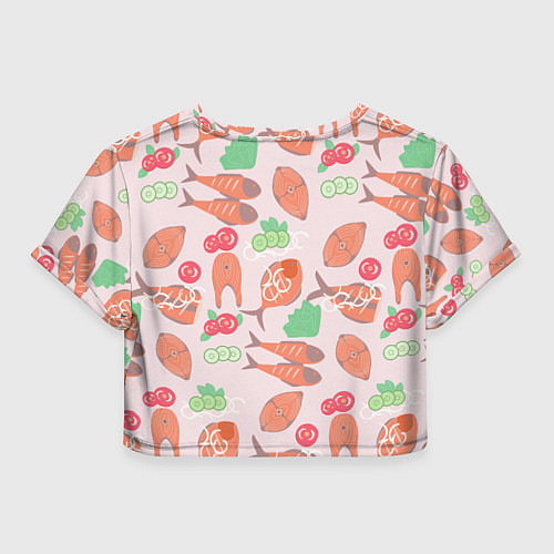 Женский топ Красная рыба / 3D-принт – фото 2