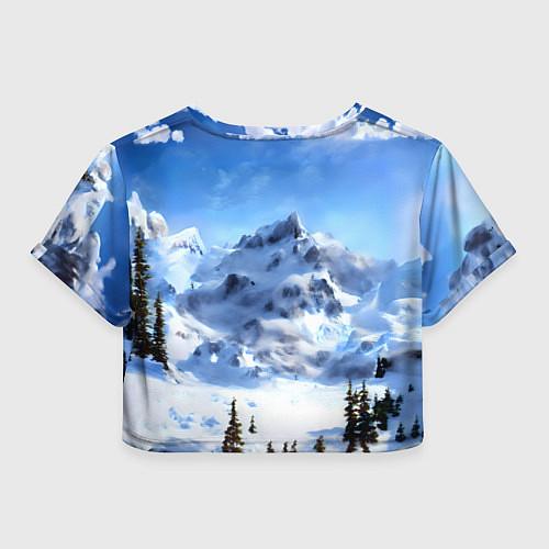 Женский топ Мамонт ледникового периода / 3D-принт – фото 2