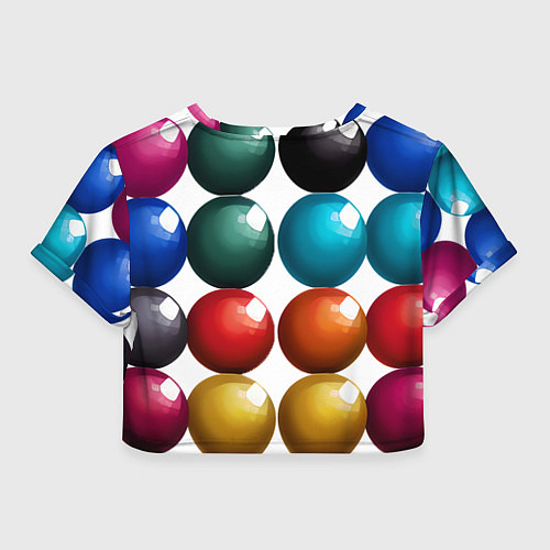 Женский топ Шары для бильярда / 3D-принт – фото 2