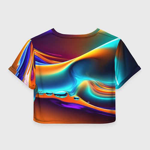 Женский топ Абстракция - жидкость / 3D-принт – фото 2