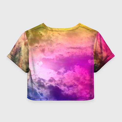 Женский топ Разноцветное небо / 3D-принт – фото 2