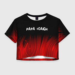 Женский топ Papa Roach red plasma