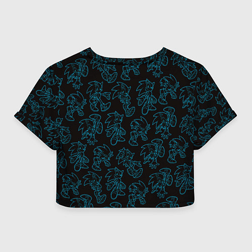 Женский топ Соник паттерн / 3D-принт – фото 2