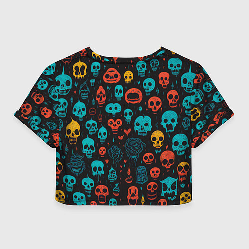 Женский топ Skull party / 3D-принт – фото 2