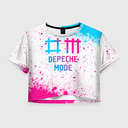 Женский топ Depeche Mode neon gradient style