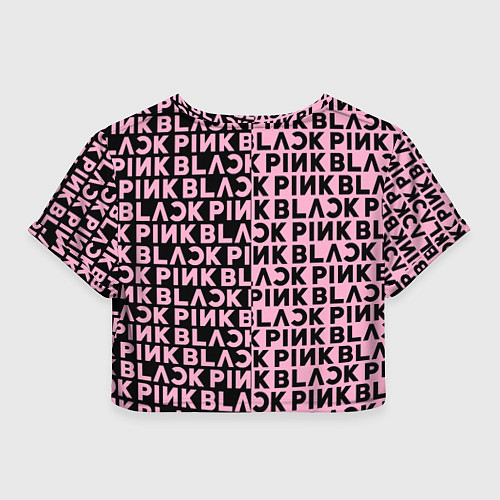 Женский топ Blackpink - pink text / 3D-принт – фото 2