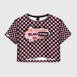 Женский топ Blackpink logo roses