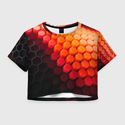 Женский топ Hexagon orange