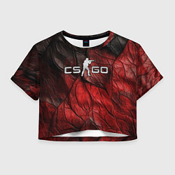 Женский топ CS GO dark red texture