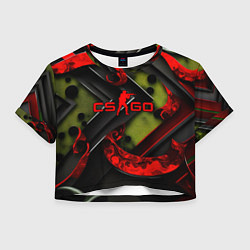 Женский топ CS GO abstract green red