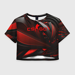 Женский топ CS GO red and black