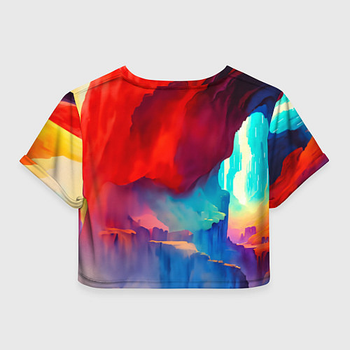Женский топ Девушка в каньоне на чужой планете / 3D-принт – фото 2