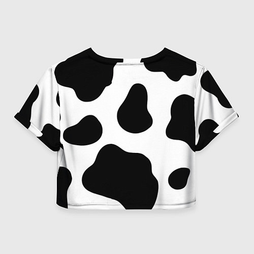 Женский топ Принт - пятна коровы / 3D-принт – фото 2