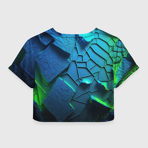 Женский топ CS GO blue green style / 3D-принт – фото 2